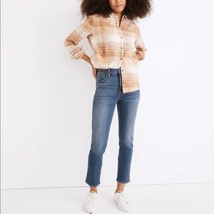Petite Madewell Stovepipe Jeans in Dearham Wash